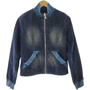 Joe's Jeans Zip up Mock neck Velvet Bomber Jacket Women's M